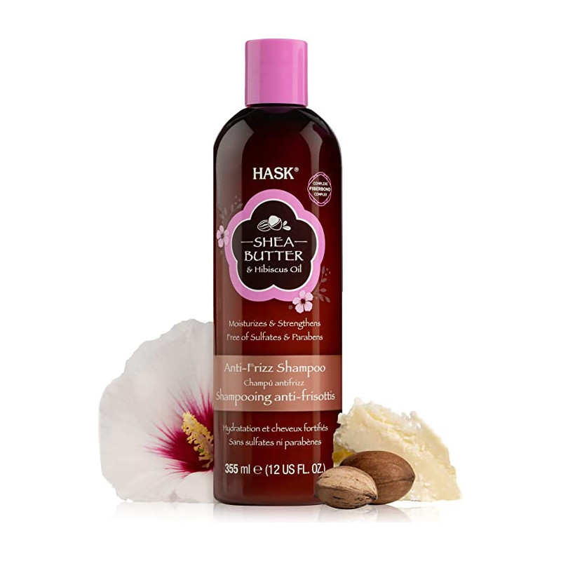 Hask Shea Butter and Hibiscus Oil Shampoo 355 ml