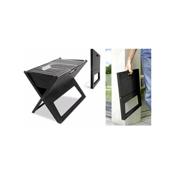 Portable BBQ Grill Black 45x30centimeter