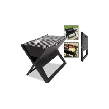 Portable BBQ Grill Black 45x30centimeter
