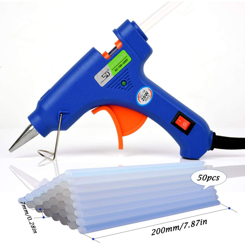 Generic Glue Gun BlueOrangeBlack 20centimeter