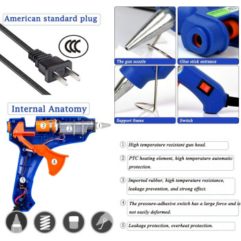 Generic Glue Gun BlueOrangeBlack 20centimeter