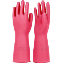 Generic Silicone Dish Washing Gloves Rose Red 16x14x12centimeter