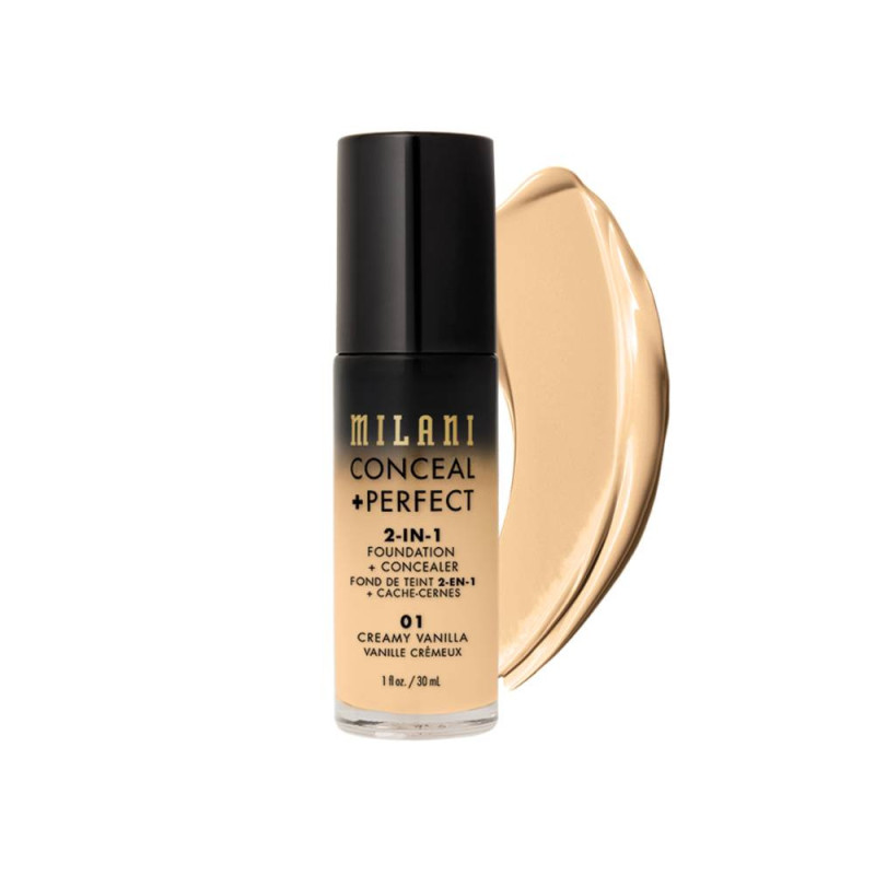 Milani Conceal Perfect 2 In 1 Foundation 01 Creamy Vanilla