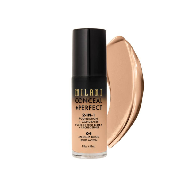 Milani Conceal Perfect 2 In 1 Foundation 04 Medium Beige
