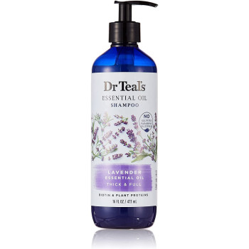 Dr Teals Thick Full Essential Oil Shampoo Lavender 473Ml