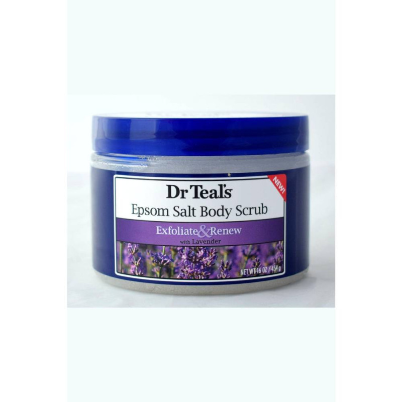 Dr Teals Epsom Salt Body Scrub Lavender 454G