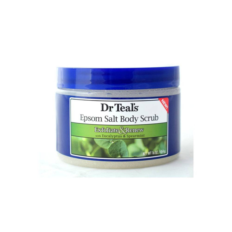 Dr Teals Epsom Salt Body Scrub Eucalyptusspearmint 454G