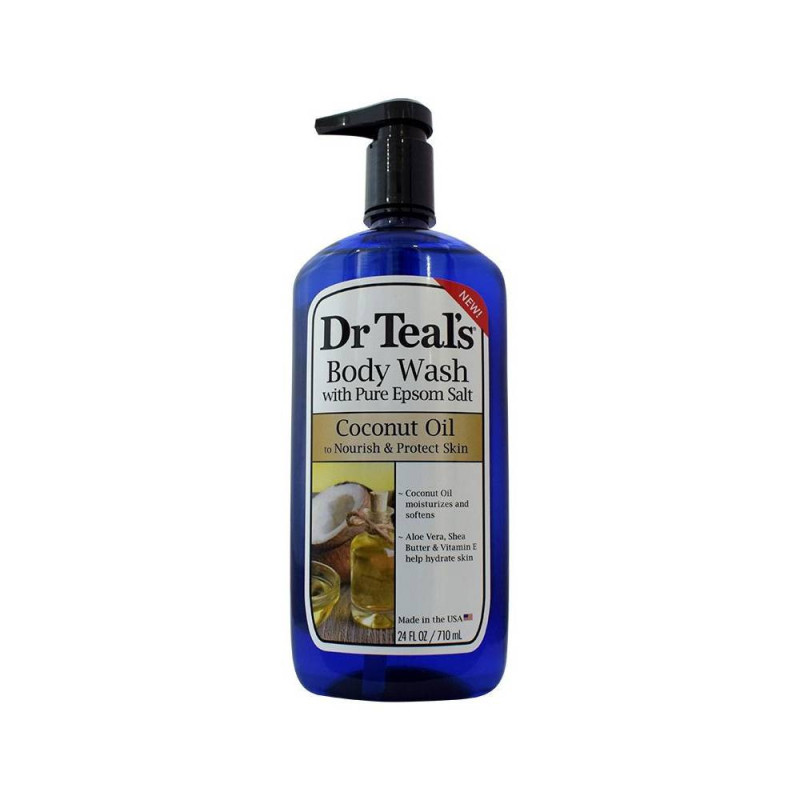 Dr Teals Epsom Salt Body Wash Coconut Oil 710Ml