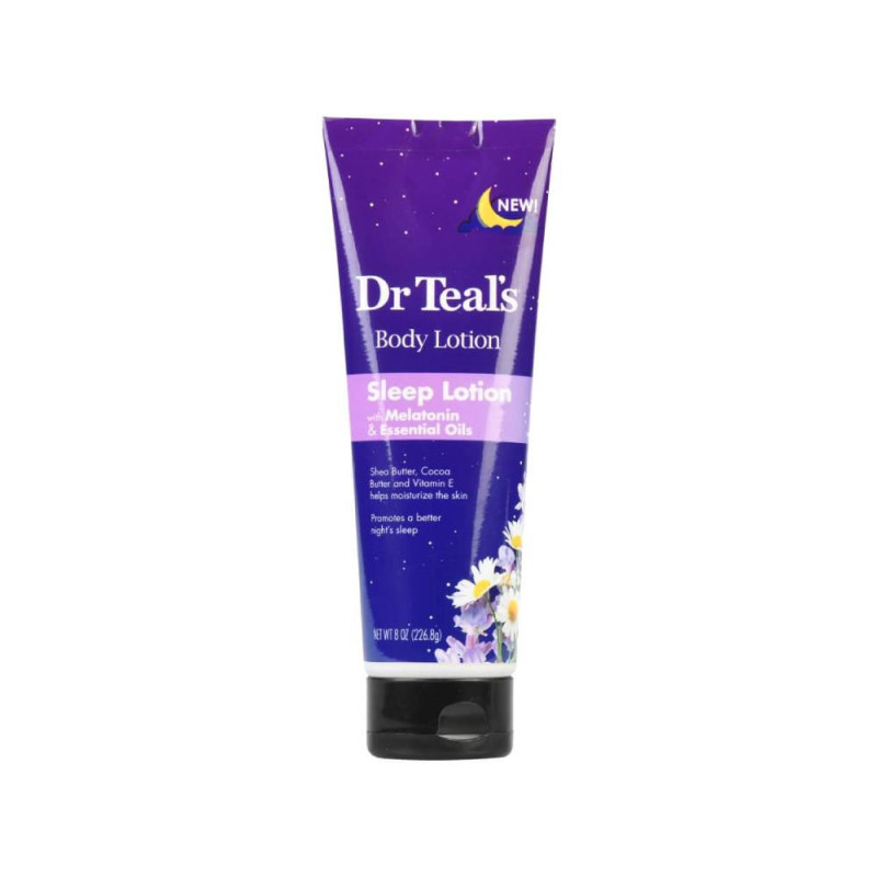 Dr Teals Sleep Body Lotion Melatonin Essential Oils 226.8 G