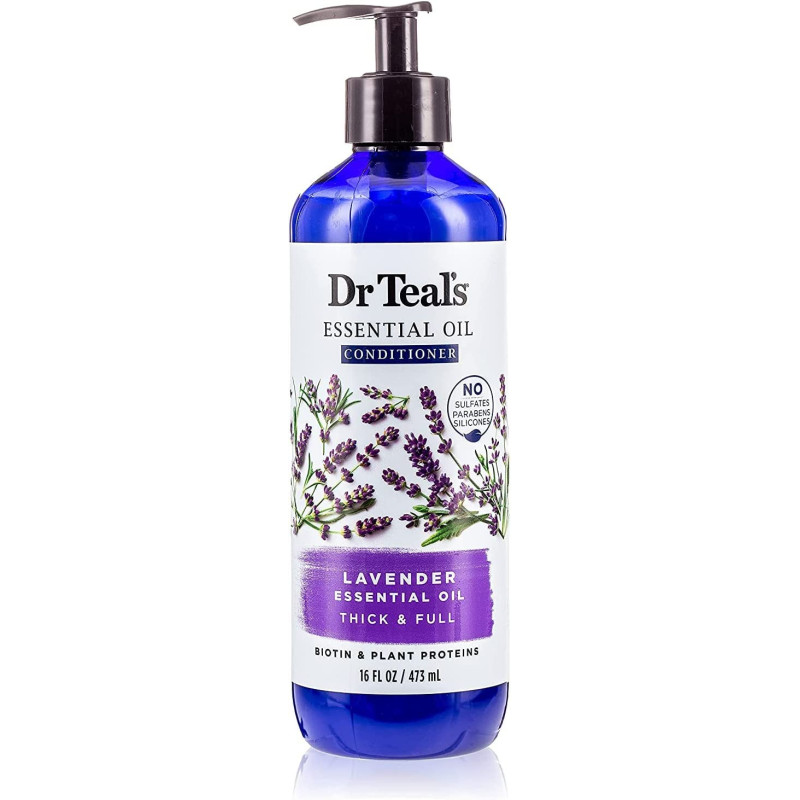 Dr Teals Thick Full Essential Oil Conditioner Lavender 473Ml