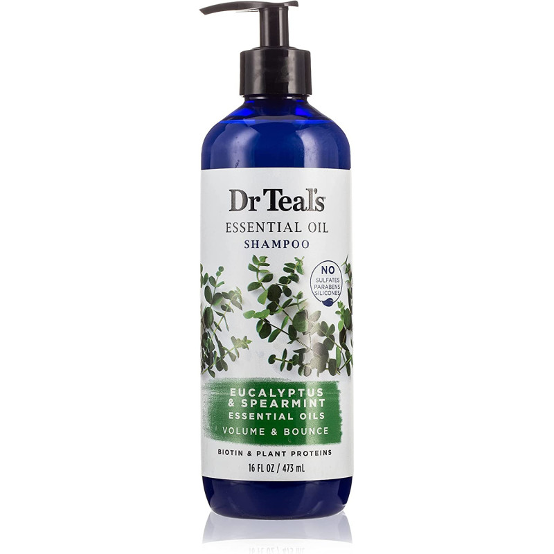 Dr Teals Volume Bounce Essential Oil Shampoo Eucalyptus Spearmint 473Ml
