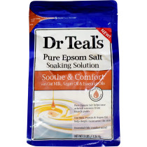 Dr Teals Epsom Bath Salt Oat Milk Argan Oil 1.36Kg