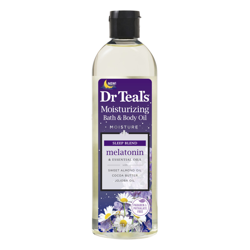 Dr Teals Bath Body Oil Moisturizing Sleep Blend with Melatonin 260Ml