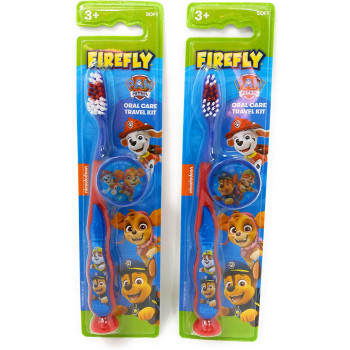 Firefly Paw Patrol 2 T.Brushes and 2 Caps Twin Pack