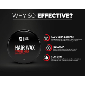 Beardo Hair Wax Strong Hold 75 Gm