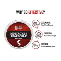 Beardo Mustache and Beard Wax Extra Strong 50 g