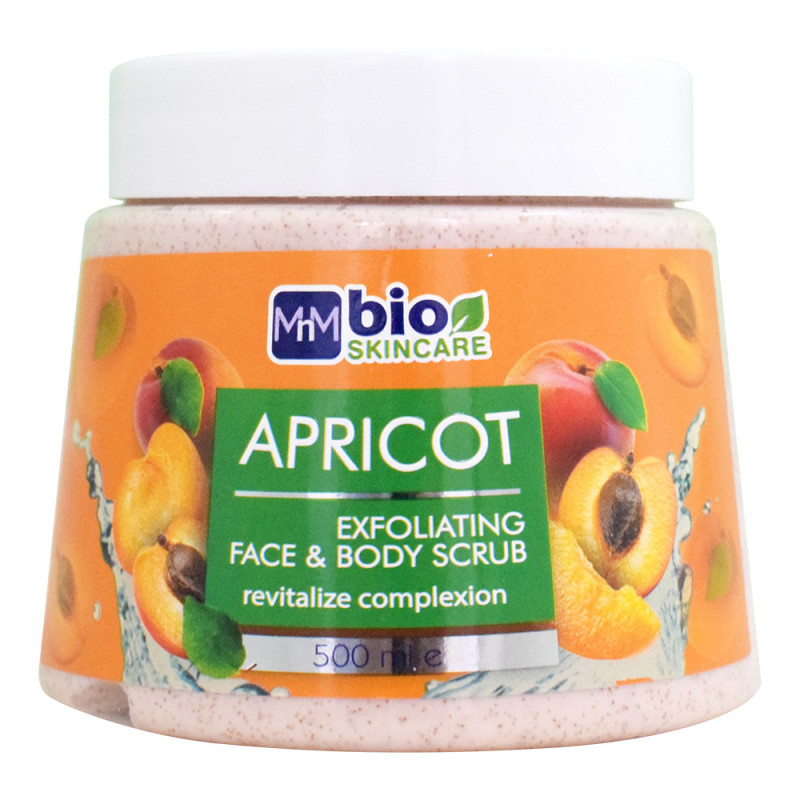 Bio Skincare face and body scrub apricot and peach, 500 ml