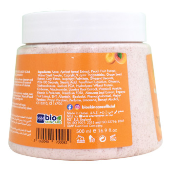 Bio Skincare face and body scrub apricot and peach, 500 ml