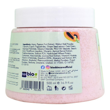 Bio Skincare face and body scrub papaya 500 ml