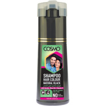 Cosmo Shampoo Hair Colour Black, 180ml