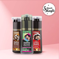 Cosmo Shampoo Hair Colour Black, 180ml