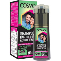 Cosmo Shampoo Hair Colour Black, 180ml