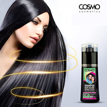 Cosmo Shampoo Hair Colour Black, 180ml