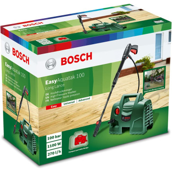 Bosch Easy Aquatak 100 Long Lance High Pressure Washer Green 1100W 06008A7E71