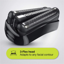 Braun Shaver 310Bt,Series 3 Shave And Style Rechargeable Wet And Dry Electric Shaver, Blueblack