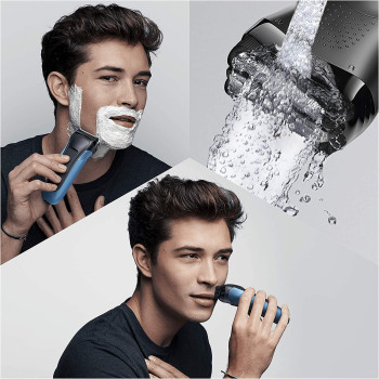 Braun Shaver 310Bt,Series 3 Shave And Style Rechargeable Wet And Dry Electric Shaver, Blueblack