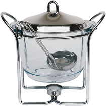 Chef Inox 4 Litre Glass Soup Warmer with Ladle K610