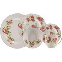 Claytan Wild Rose Dinner Set 30 Pc