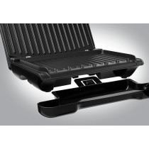 George Foreman Electric Indoor Grill Large, For Home & Office Use, Stainless Steel Family Grill, Grey Color 1850W