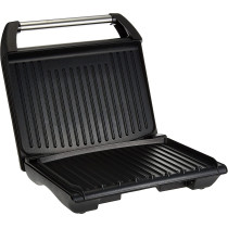 George Foreman Electric Indoor Grill Large, For Home & Office Use, Stainless Steel Family Grill, Grey Color 1850W