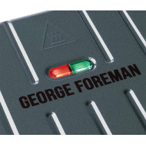 George Foreman Electric Indoor Grill Large, For Home & Office Use, Stainless Steel Family Grill, Grey Color 1850W