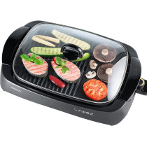 KENWOOD Grill 1700W Contact Health Grill Large Family Sized Griddle with Glass Lid, Variable Temperature Control, Cool Touch Handle