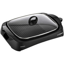 KENWOOD Grill 1700W Contact Health Grill Large Family Sized Griddle with Glass Lid, Variable Temperature Control, Cool Touch Handle