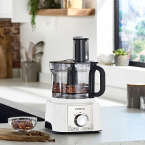 Kenwood Food Processor 1000W Multi Functional With 3L Bowl, 2 Stainless Steel Disks, Blender, Grinder Mill, Whisk, Dough Maker Fdp65.400Wh White