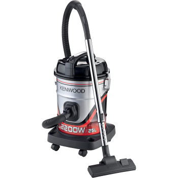 Kenwood Drum Vacuum Cleaner 2200W 25L Tank Vacuum Cleaner With 8M Extra Long Power Cord, Removable & Washable Filter