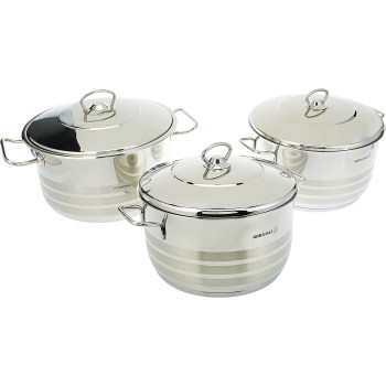 Korkmaz Astra Optimum 6Pc 24 26 28Cm Cookware Set
