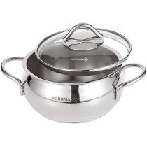 Korkmaz Stainless Steel Tombik Cookware Set, 6 Pieces Multi Color