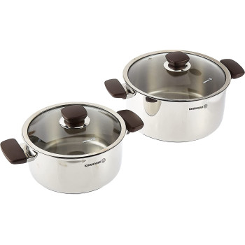 Korkmaz Kappa 7Pcs. Cookware Set, Silver, A1679