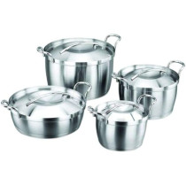 Korkmaz Lia 8 Pcs Cookware Set Satin, Silver, A1009