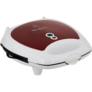 Moulinex Sandwich Maker,700 watts, 3 in 1 panini, sandwich and waffle maker,Red
