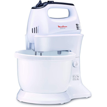 Moulinex Quickmix Hand Mixer, 300 Watts, White, Hm311127 Min 1 year manufacturer warranty