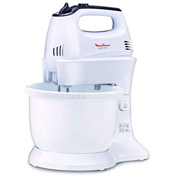 Moulinex Quickmix Hand Mixer, 300 Watts, White, Hm311127 Min 1 year manufacturer warranty