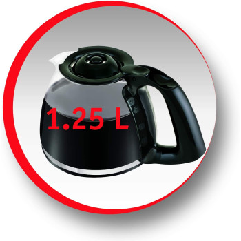 Moulinex Subito Black Filter Coffee Machine Fg370827 Min 1 year manufacturer warranty