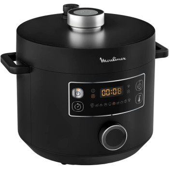 Moulinex Turbo Cuisine Electrical Pressure Cooker, 5 Litre, 915 1090W, Black, Ce753827 Min 1 year manufacturer warranty
