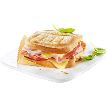 Moulinex Sandwich Maker, perfect for sandwiches, paninis, all breads, red color, SM156843