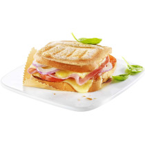 Moulinex Sandwich Maker, perfect for sandwiches, paninis, all breads, red color, SM156843